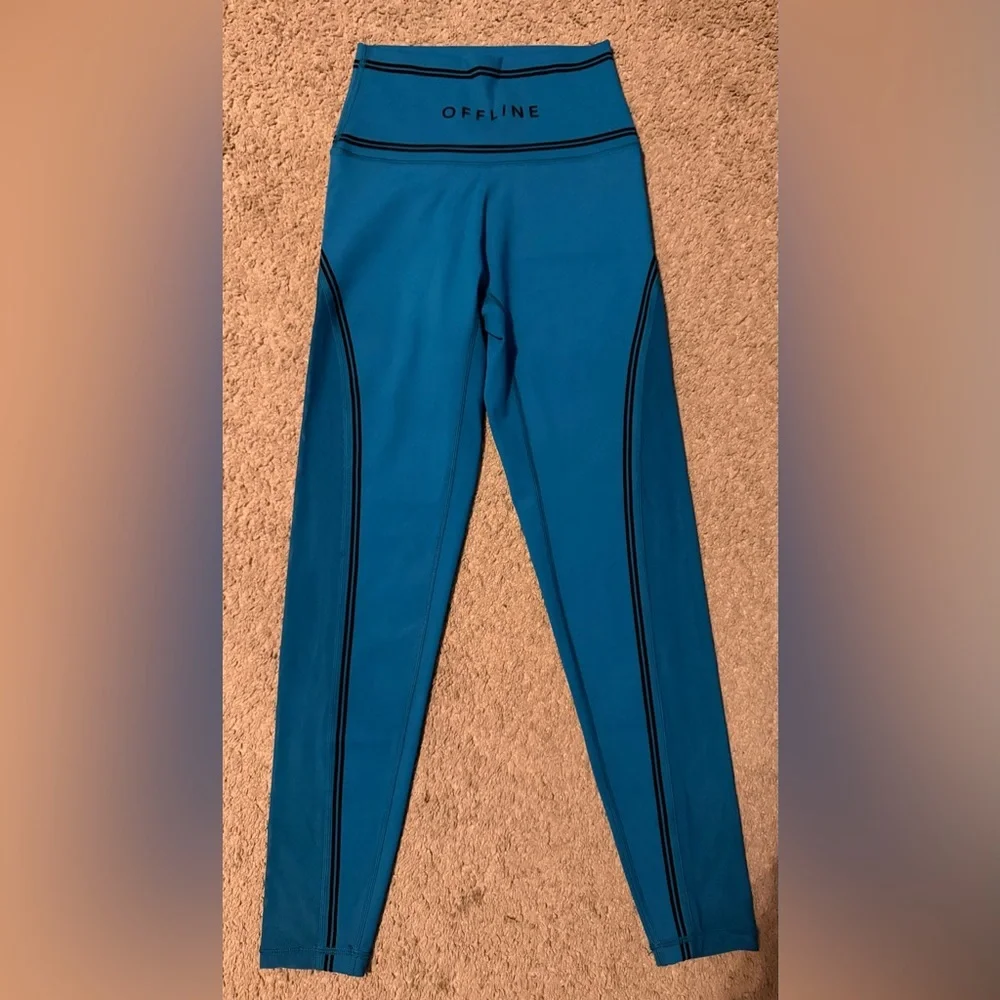 OFFLINE by Aerie Goals Logo Waistband Leggings {S/P} - Picture 1 of 3